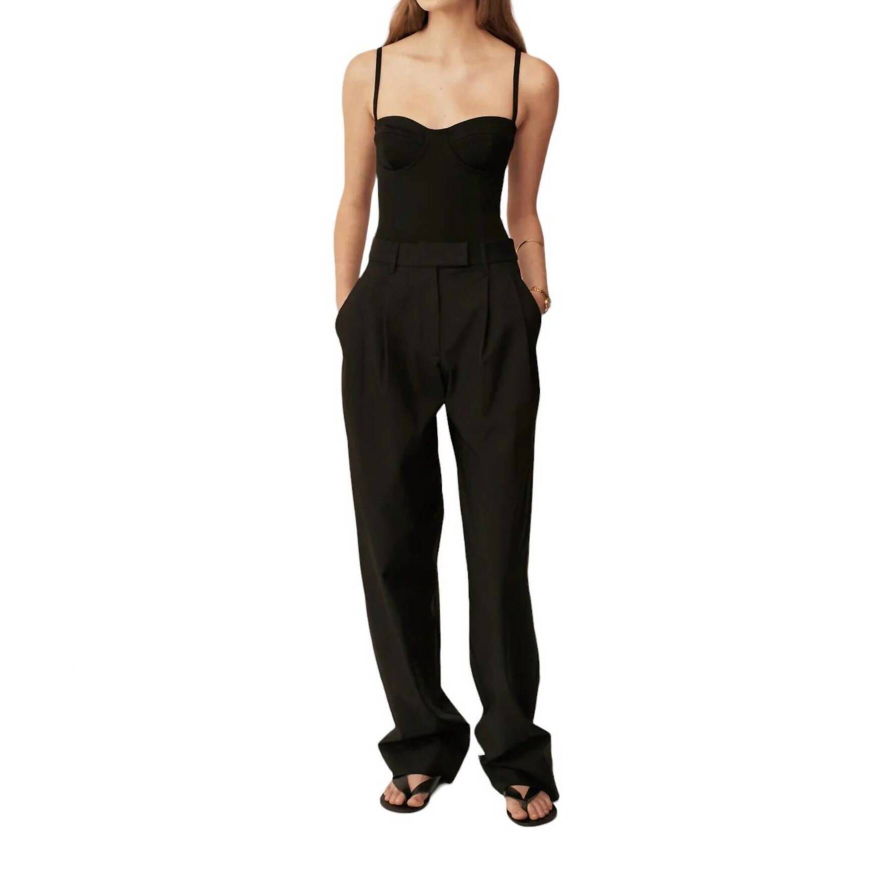 New Esse Tailored Trouser In Black